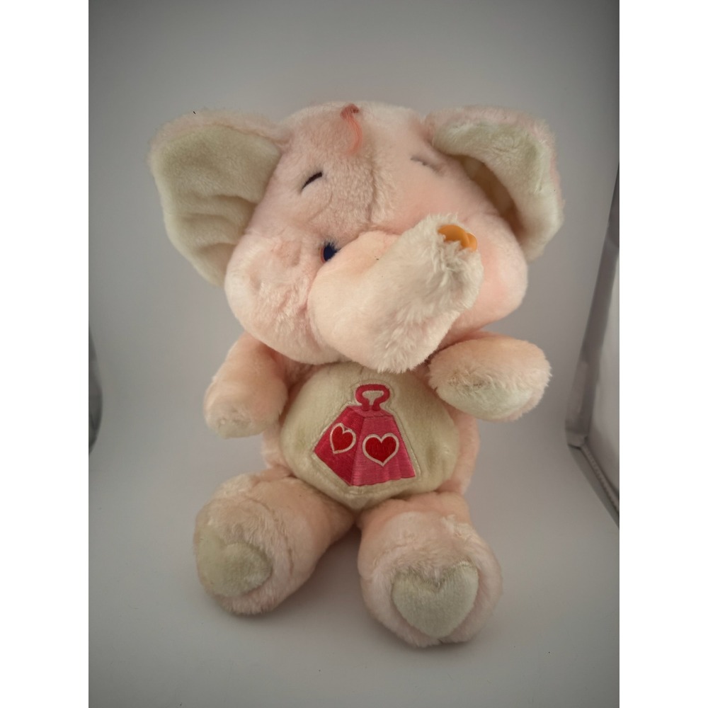 Vintage 1984 Care Bears Cousins A‎ Heart Elephant Plush Stuffed Animal Kenner